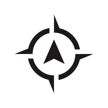 Mimari kuzey oku ve pusula ana hatlı vektörü