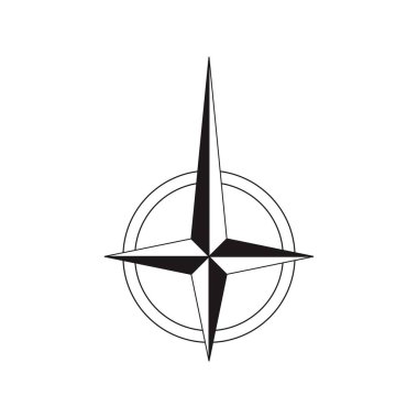 Mimari kuzey oku ve pusula ana hatlı vektörü