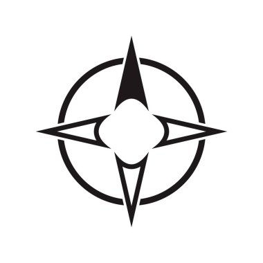 Mimari kuzey oku ve pusula ana hatlı vektörü