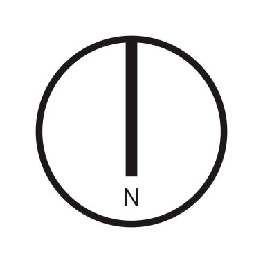 Mimari kuzey oku ve pusula ana hatlı vektörü
