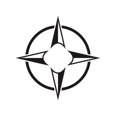 Mimari kuzey oku ve pusula ana hatlı vektörü