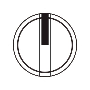 Mimari kuzey oku ve pusula ana hatlı vektörü