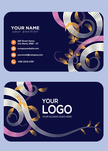Modern Name Card Design — Stock Vector