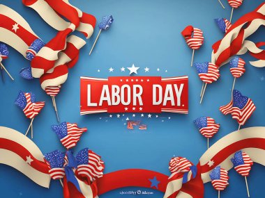 Mutlu İşçi Bayramı konsepti miğfer yelesi ve çalışma araçları arka planı 