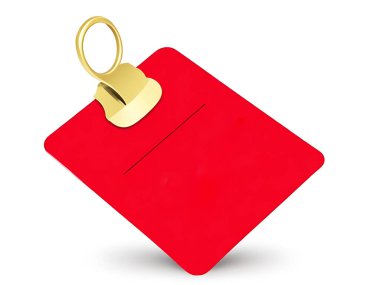 Boş fiyat etiketi izole teklif etiketi 