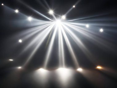 Işınlar ile sihirli spot ışıkları 