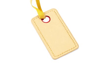 Etiket etiketi izole edilmiş beyaz arkaplan