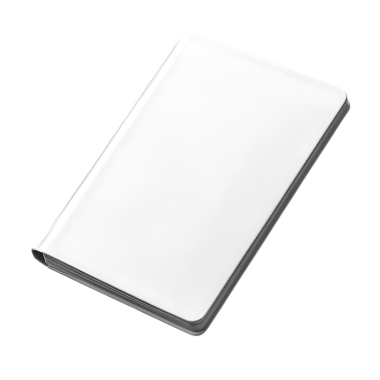 Şeffaf bir arkaplanda izole edilmiş, boş beyaz bir kitabın yüksek kaliteli görüntüsü. Tasarımcılar için bu değerli özellik çeşitli projelere kolayca entegre edilmesini sağlar.