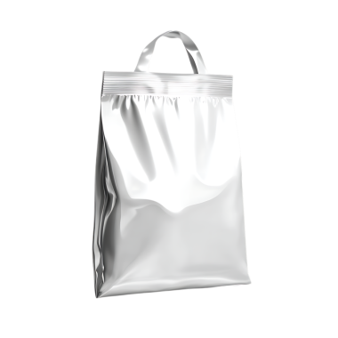 Bu resim, şeffaf bir arkaplanda izole edilmiş boş bir gümüş folyo alışveriş çantasının gerçekçi bir üç boyutlu görüntüsünü içeriyor. Bu tasarımcılar için değerli bir şey. Temiz ve kaliteli bir makete ihtiyaçları var..