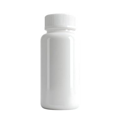 Şeffaf bir arkaplanda izole edilmiş beyaz plastik bir takviye şişesinin temiz ve yüksek çözünürlüklü görüntüsü. Bu, tasarımcılar için temiz ve kişiselleştirilebilir bir ürün modeline ihtiyaç duyan değerli bir değer..