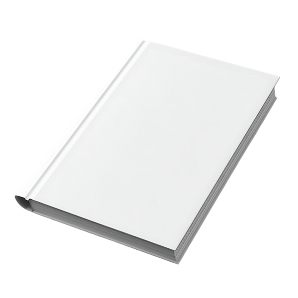 Şeffaf bir arkaplanda izole edilmiş, boş beyaz bir kitabın yüksek kaliteli görüntüsü. Tasarımcılar için bu değerli özellik çeşitli projelere kolayca entegre edilmesini sağlar.