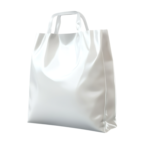 Bu resim, şeffaf bir arkaplanda izole edilmiş beyaz plastik bir alışveriş çantasının yüksek kaliteli bir görüntüsünü içeriyor. Bu, tasarımcılar için temiz ve çok yönlü bir makete ihtiyaç duyan değerli bir mal..