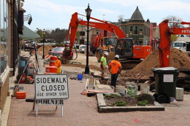 2023 yazında şehir merkezindeki büyük tesislerin inşaatı