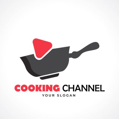 Yemek Kanalı Logosu tasarım şablonu