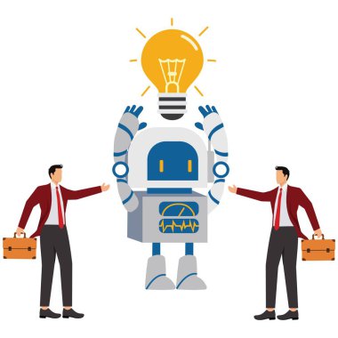 Fikir Ampul Robotu, Yapay Zeka Robotu ve İş Adamları
