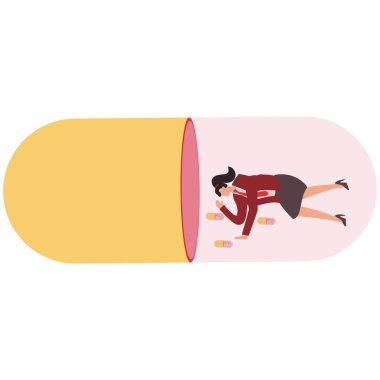 Uyuşturucu Tarafı Etkisi İş kadını, Bağımlı, Bağımlı, Alternatif Tıp, Antibiyotik, Vücut Bakımı, İş Dünyası