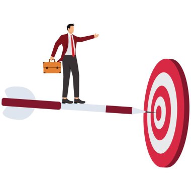 Başarılı iş adamı başarı hedefi