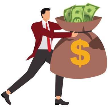 Para çantası, çanta, banka hesabı, bankacılık, paket, iş adamı