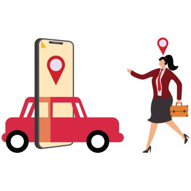Araç Kiralama Mobil Uygulama İş kadını