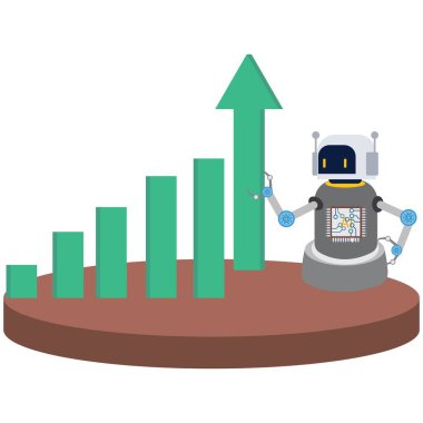 AI avantaj Robot, Yenilik, İstihbarat, İnternet Robotu, Yatırım, Başarı Merdiveni
