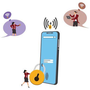 Ağ güvenliği akıllı telefon, ağ güvenliği, ağ kilidi, internet güvenliği