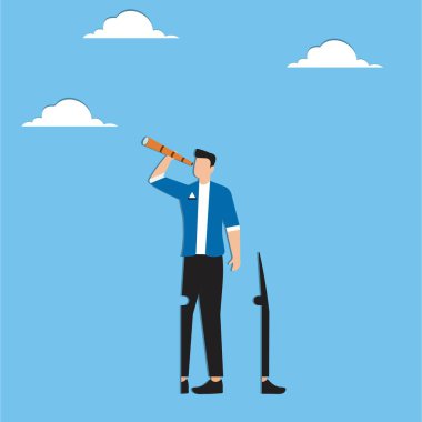 Çalışmayı, kariyeri ya da başarı işini tamamlamak için bir yapboz parçası bulmak, kendi sorununu, meydan okumayı ya da ilham konseptini çözmek için yeni bir fikir aramak, kendini tamamlamak için bir yapboz bulmak,