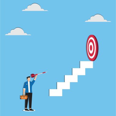 Kafası Karışık Adam Tutan Ok, Merdivenlerde Yüksek Hedef: Hırs Yarışması