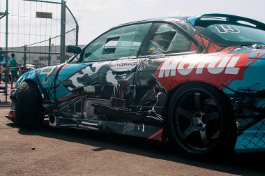 Odessa, Ukrayna, 12.08.2017 Drift Yarışması. Yüksek kalite fotoğraf