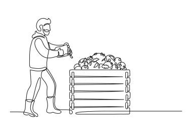 Gübreleme. İnsan gübre üretiyor.