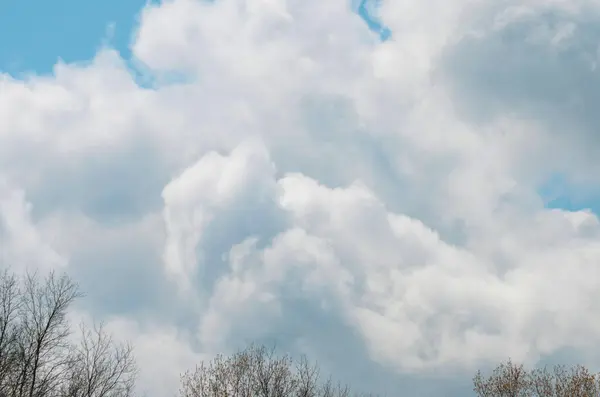 Nubes Blancas Cielo Azul Natural Fondo —  Fotos de Stock