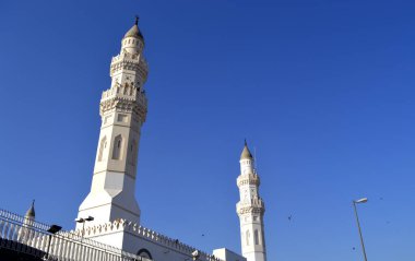 Medine 'deki güzel ve tarihi İslami mimari, Quba camiidir..