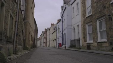 Durham 'da, bulutlu bir günde Kuzey Baily' de kamera yelkeni açıyor.