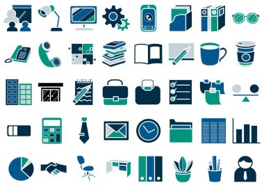 Web ve mobil uygulama için iş simgeleri ayarlandı.