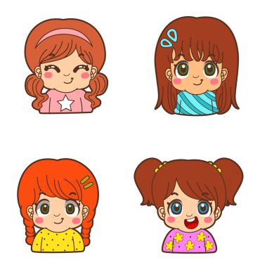 Çocuk etiketleri beyaz arkaplanda izole edildi