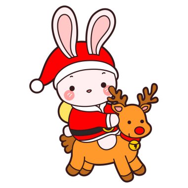 Şirin tavşan ikonu. Günlük aktivitelerde komik tavşan..