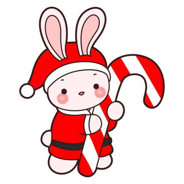 Şirin tavşan ikonu. Günlük aktivitelerde komik tavşan..