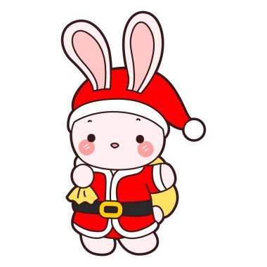 Şirin tavşan ikonu. Günlük aktivitelerde komik tavşan..