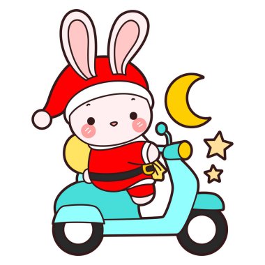 Şirin tavşan ikonu. Günlük aktivitelerde komik tavşan..