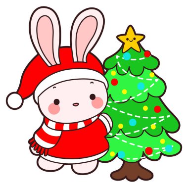 Şirin tavşan ikonu. Günlük aktivitelerde komik tavşan..