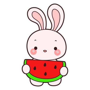 Şirin tavşan ikonu. Günlük aktivitelerde komik tavşan..