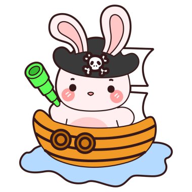 Şirin tavşan ikonu. Günlük aktivitelerde komik tavşan..