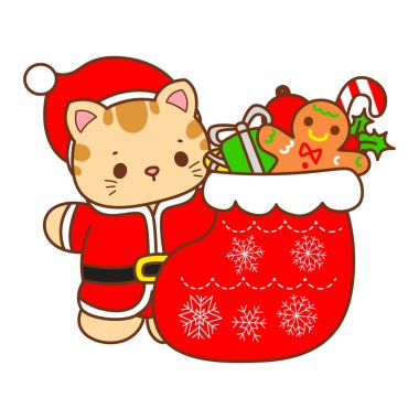 Çeşitli aktiviteleri olan bir grup sevimli kedi. Kupa defteri ve çıkartma için Kawaii hayvan kedisi. Komik kedi çizimleri..