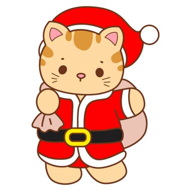 Çeşitli aktiviteleri olan bir grup sevimli kedi. Kupa defteri ve çıkartma için Kawaii hayvan kedisi. Komik kedi çizimleri..