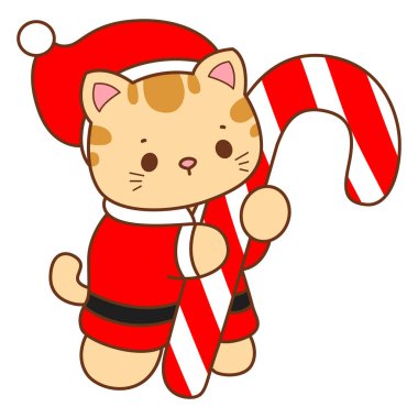 Çeşitli aktiviteleri olan bir grup sevimli kedi. Kupa defteri ve çıkartma için Kawaii hayvan kedisi. Komik kedi çizimleri..