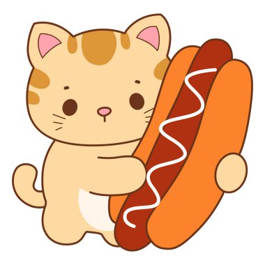 Çeşitli aktiviteleri olan bir grup sevimli kedi. Kupa defteri ve çıkartma için Kawaii hayvan kedisi. Komik kedi çizimleri..