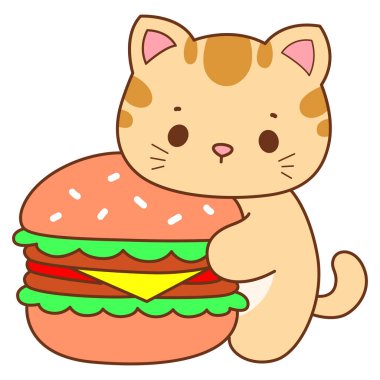 Çeşitli aktiviteleri olan bir grup sevimli kedi. Kupa defteri ve çıkartma için Kawaii hayvan kedisi. Komik kedi çizimleri..