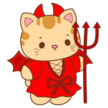 Çeşitli aktiviteleri olan bir grup sevimli kedi. Kupa defteri ve çıkartma için Kawaii hayvan kedisi. Komik kedi çizimleri..