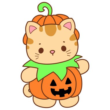 Çeşitli aktiviteleri olan bir grup sevimli kedi. Kupa defteri ve çıkartma için Kawaii hayvan kedisi. Komik kedi çizimleri..