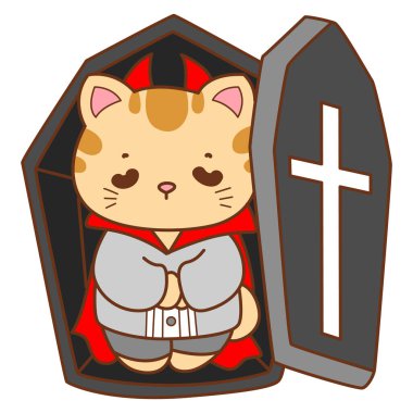 Çeşitli aktiviteleri olan bir grup sevimli kedi. Kupa defteri ve çıkartma için Kawaii hayvan kedisi. Komik kedi çizimleri..