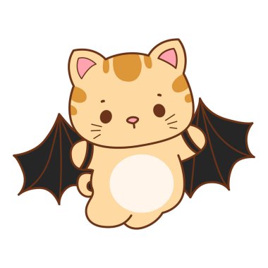 Çeşitli aktiviteleri olan bir grup sevimli kedi. Kupa defteri ve çıkartma için Kawaii hayvan kedisi. Komik kedi çizimleri..